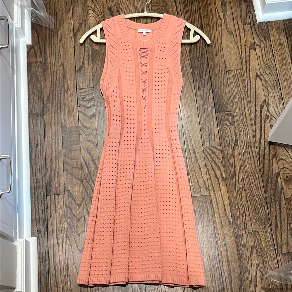 Ronny Kobo Collection Coral Sleeveless Mini Dress